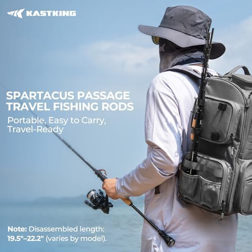 KastKing Spartacus Passage Travel Fishing Rods with Extra Twin-Tip - Image 2
