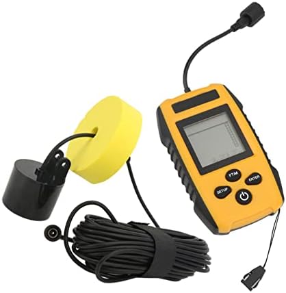 Garosa Wired Fish Finder Depth Finder, Portable HD LCD Sonar Detection with 328ft Depth Range Backlight Display Included Transducer for Kayak Boat ABS 1 Pack - Image 3