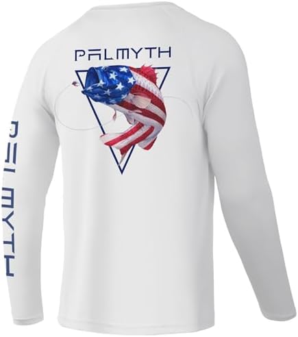 Palmyth Fishing Shirts for Men Long Sleeve UPF 50+ T Shirt Sun Protection by PALMYTH