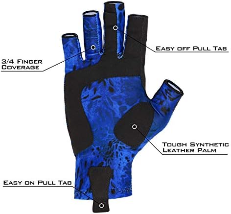 KastKing Sol Armis UPF50+ Fingerless Fishing Gloves, Men and Women - Image 3