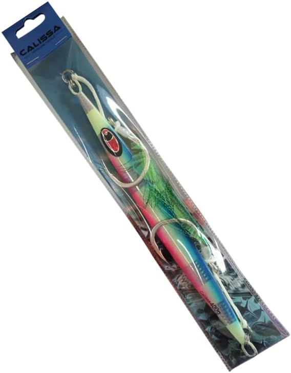 CalissaOffshore® Speed Jig 80g - 550g Tuna Rigged 3/0 + 7/0 Assist Hooks Butterfly - Vertical Speed Lure Slow Pitch Flat 150g 250g 400g by CalissaOffshoreTackle
