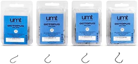 UMT - 100 Pack Octopus Fishing Hooks Sizes 2/0 3/0 4/0 & 5/0 Black Nickel High Carbon Steel - Superior Terminal Tackle for Saltwater and Freshwater - Image 4