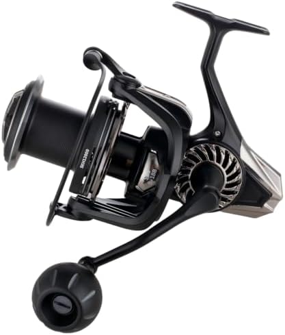 GARRET 12000/16000 Surf Fishing Reel - Heavy Duty Saltwater Spinning Reel, 60LB Carbon Drag, Magnesium Alloy Body, CNC Aluminum + 2 Graphite Interchangeable Spools, Long-Cast Worm Shaft System by Unknown