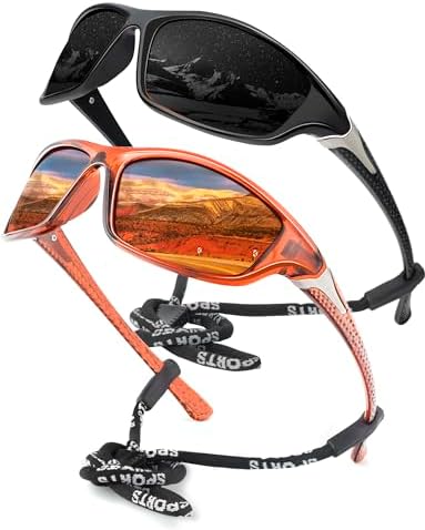 KALIYADI Sports Polarized Sunglasses Men UV400 Protection for Fishing Driving Cycling by KALIYADI