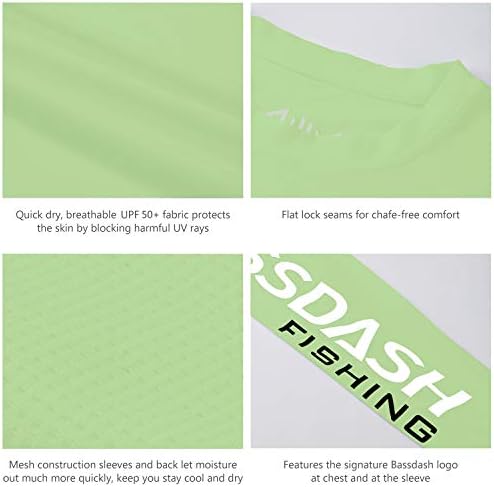 BASSDASH Fishing T Shirts for Men UV Sun Protection UPF 50+ Long Sleeve Tee T-Shirt - Image 6