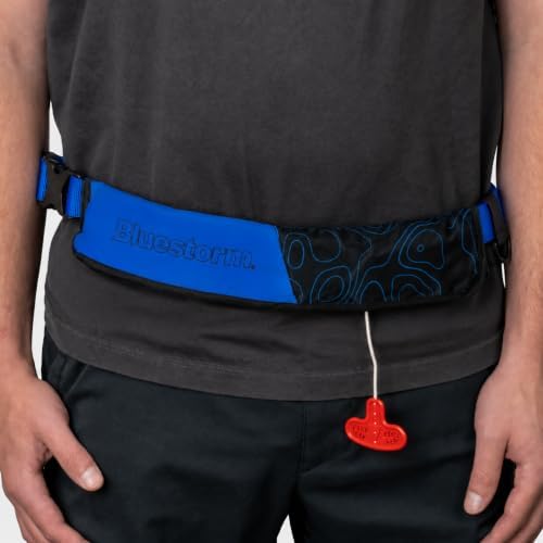 BLUESTORM Cirro 16 Manual Inflatable Belt Pack for Adults | US Coast Guard (USCG) Approved Life Jacket Waist Belt PFD for SUP Paddleboarding, Fishing & Kayaking - Image 3
