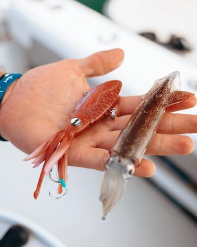 Nomad Design Original Squidtrex Patented Vibrating Fishing Lure - TPE Soft Plastic Lure Bait for Saltwater with Strong BKK Assist Hooks, Fishing Bait that Catches Many Species - Image 3