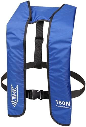 Inflatable-Life-Jacket| Lightweight Life-Vest for Adults| Automatic Inflatable-PFD| Supports up to 300 lbs by samilalago