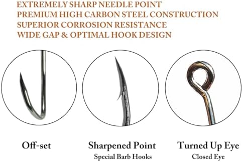 Catfishing Hooks, Big River Bait Hooks Offset Design for Flathead Catfish - Image 5