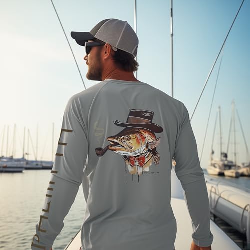 Palmyth Fishing Shirts for Men Long Sleeve UPF 50+ T Shirt Sun Protection - Image 3