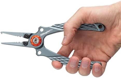 Core Series Fisherman’s Pliers – Professional Aluminum Fishing Pliers with Stainless Steel Line Cutters, Diamond-Textured Grip & Split Ring Tool for Saltwater or Freshwater - Image 5