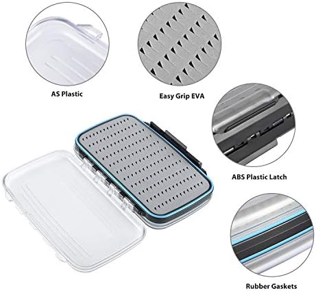 Gonex Fly Boxes for Fly Fishing files Jigs Waterproof Double Sided Fly Case - Image 5