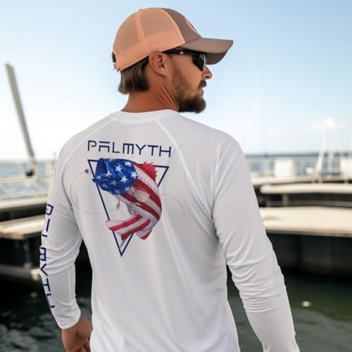 Palmyth Fishing Shirts for Men Long Sleeve UPF 50+ T Shirt Sun Protection - Image 3