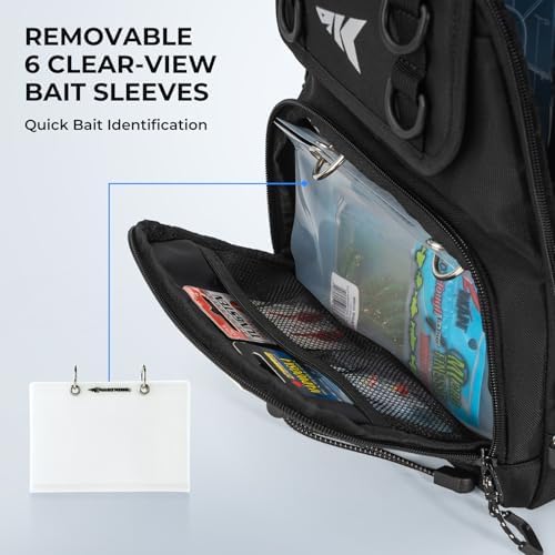KastKing BaitSpace Fishing Sling Bag, Fishing Backpack with Rod Holder - Image 4