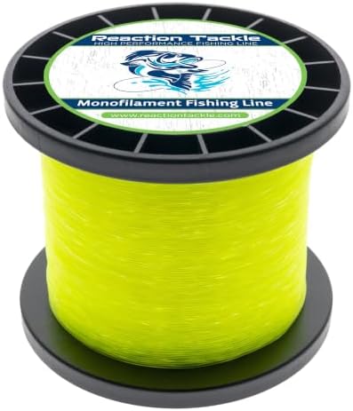 Reaction Tackle Monofilament Fishing Line, Pro Grade Nylon Mono Line by ReactionTackle