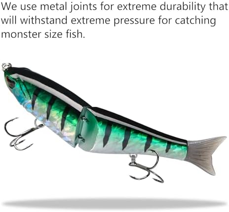 Bassdash SwimShad Glide Baits Jointed Swimbait Bass Pike Salmon Trout Muskie Fishing Lure - Image 5