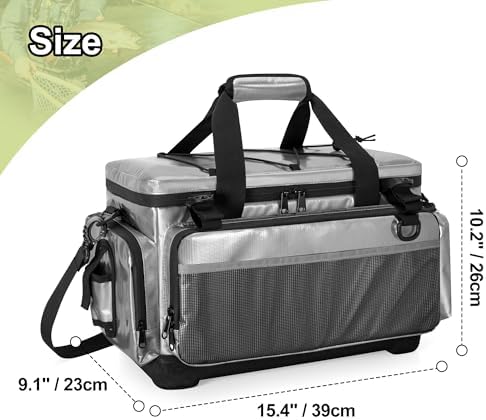 Rexmica Fishing Tackle Bag with Hard Bottom for 3700/3600/3500 Tackle Box - Image 5