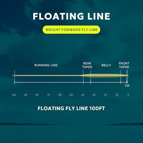 SF Fly Fishing Line Weight Forward Floating Fly Line for Fly Fishing 3wt 4wt 5wt 6wt 7wt 8wt 100FT Double Welded Loops - Image 4