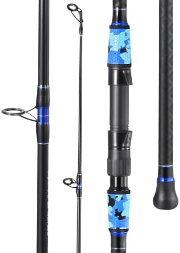 Sougayilang Surf Fishing Rod Portable Travel MH/H Surf Spinning Rod 4 Piece Carbon Fiber Saltwater Fishing Rod 10'/11'/12'/15' by Sougayilang