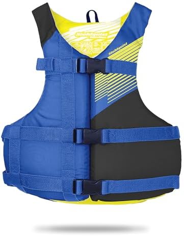 Stohlquist Fit Youth Life Jacket - Coast Guard Approved, High Mobility PFD, Buoyancy Foam, Fully Adjustable for Children Around 75-125 lbs by Stohlquist