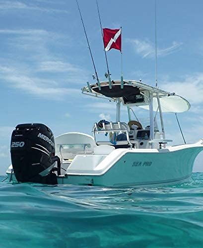 The Original Rod Holder Boat Flag Pole - No Flag (8 Foot) - Image 2