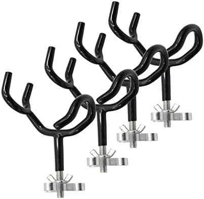 4PCS Sure Grip Steel 20 Degree Angle Rod Holder with Mounting Base Fishing Rod Holder for Boat, Ship, Yacht and More for Fishing Lovers - Image 7