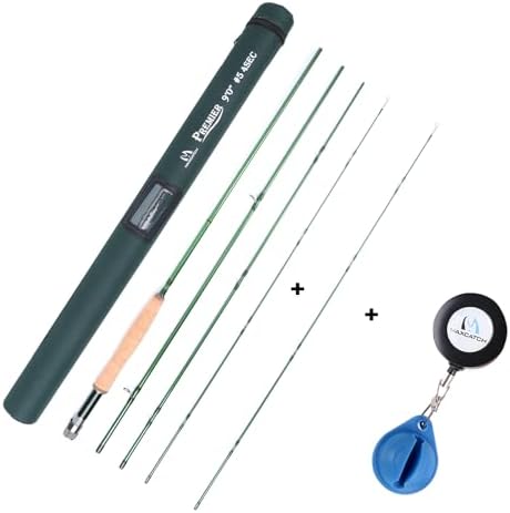 Maxcatch 3-12wt Medium-Fast Action Premier Fly Fishing Rod-IM8 Carbon Blank for High Performance,with AA Cork Grip Hard Chromed Guides by Maxcatch