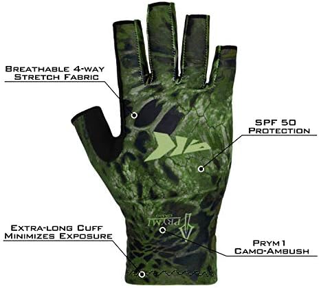 KastKing Sol Armis UPF50+ Fingerless Fishing Gloves, Men and Women - Image 2