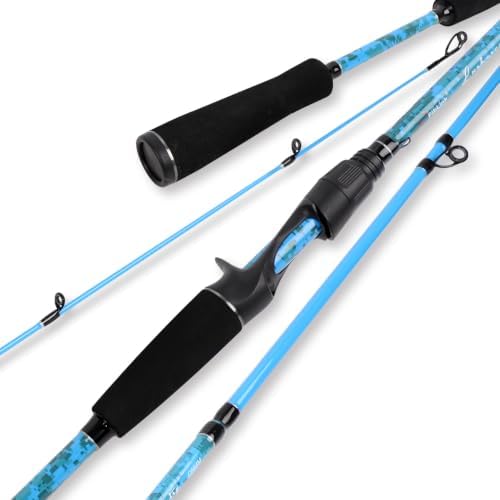 Fiblink Travel Fishing Rod,Spinning Rod & Casting Rod 5'6"/6'/6'6"/7'/7'6" by Fiblink