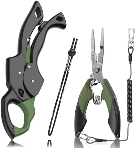 Fish Gripper 9.2",Fishing Pliers,Fishing Tool Kit by pulltherfishing