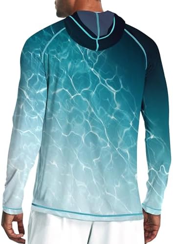 Men's UPF 50+ Sun Protection Hoodie, Long Sleeve Fishing Shirt - Image 2