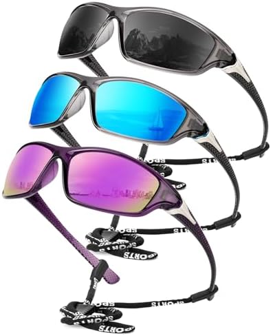 KALIYADI Sports Polarized Sunglasses Men UV400 Protection for Fishing Driving Cycling by KALIYADI