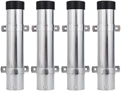 AMYSPORTS Steel Wall Rod Holder Fishing Stainless Mount Rod Holder Marine Side Boat Pole Holders Kayak Saltwater Freshwater by AMYSPORTS