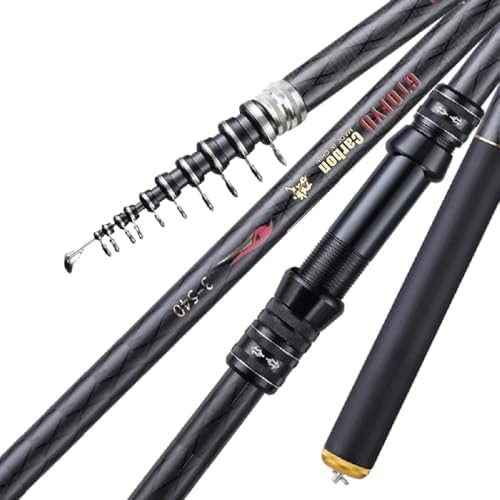 Portable Telescopic Fishing Rod – 9/12/15/18/20ft Carbon Spinning Rod, Ultralight for Small to Medium Fish, Lure 0.2-1.5oz, Ideal for Travel, Trout & Carp - Image 2