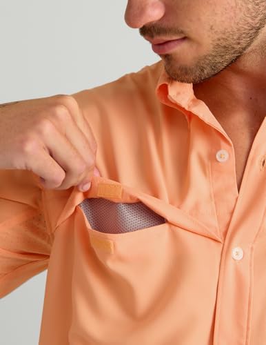 HUK Men's Tide Point Kc Scott Original Artwork Short Sleeve Shirt, Fishing Button Down - Image 5