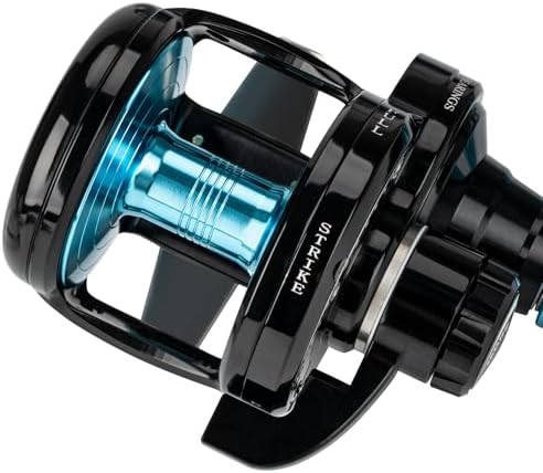 THKFISH Slow Pitch Jigging Reel, 55lbs Max Drag 6.3:1,9+2 Stainless BB Lever Drag Saltwater Heavy Duty Trolling Reel Slow Jigging Reel Saltwater Fishing - Image 3