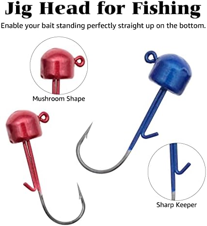 Ned Rig Kit Soft Plastic Worms Shroom Jig Heads Finesse Bass Fishing Lures - Image 4