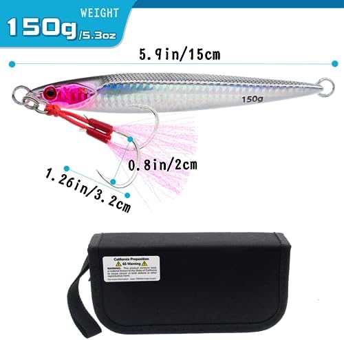 3pcs Saltwater Vertical Fishing Jigs Metal Jigging Spoon - Image 2
