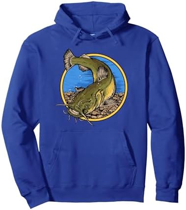 Flathead Catfish Fishing Pullover Hoodie by Unknown