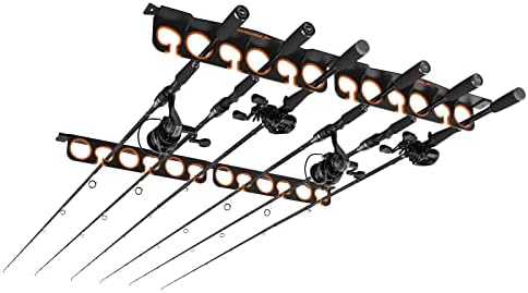 KastKing Horizontal Fishing Rod Holder, Black, 2 Pack - Image 2