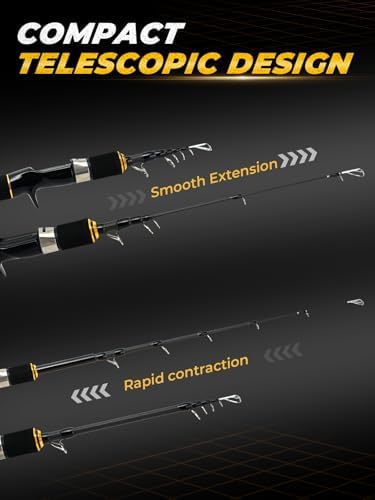 Jenseits 7FT Fishing Rod，Telescopic Fishing Pole, Spin & Cast - Image 7
