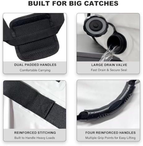 Buffalo Gear Large Fish Kill Bag, 60in 72in 90in Fish Cooler Bag Portable Tuna Bag Keep Ice-Cold and Fresh over 48H - Image 7