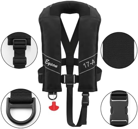 Automatic Inflatable Life Jacket, Preserver PFD for Kids,Life Vest for Kid,Supports Weight up to 160 pounds(YSH725) - Image 2