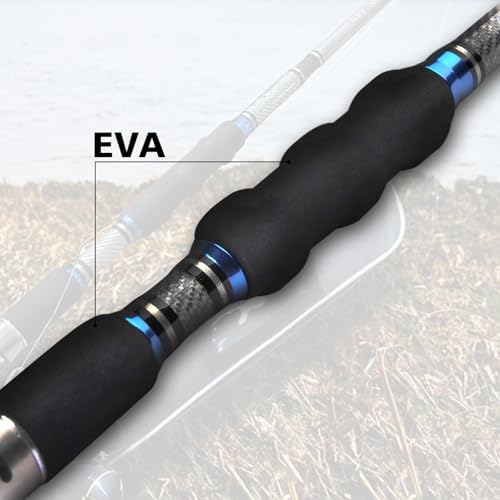 Fiblink 3-Piece Spinning Rod Heavy Spinning Fishing Rod Portable Fishing Rod Graphite Spin Rod (30-50 Pound Test) - Image 6