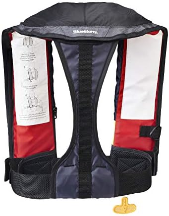 BLUESTORM Stratus 35 Inflatable Life Jacket PFD for Adults | US Coast Guard (USCG) Approved Automatic Self Inflating Life Vest Preserver with Manual Ripcord - Image 2