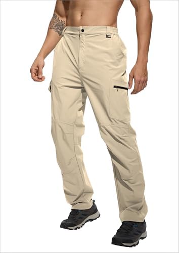 Men's Lightweight Hiking Cargo Pants Waterproof Quick Dry Travel Climbing Camping Fishing Mens Work Pants Outdoor - Image 2