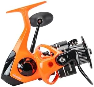 Okuma Cat Slayer Custom Spinning Reel – 6000 Size Catfish Reel with DFD Dual Force Drag, Flite Drive System, UV Reactive Body, Neon Green, CSC-6000NO - Image 6