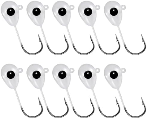 Alwonder 10-Pack Floating Jig Heads Fishing Floats Jigs Lures High-Ball Floater Hook, Surf Fishing Trolling Rockfishing Pompano Rigs Floats for Bass, Walleye, Panfish, Perch, Trout, Redfish by Alwonder