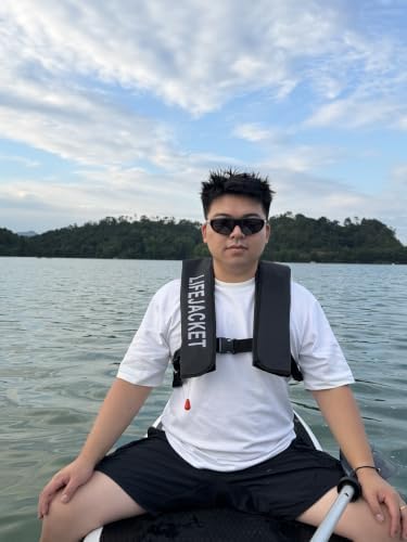Adult Automatic Inflatable Kayak Vest PFD,Water Sports Vest for Boating Fishing Kayaking SUP Paddleboarding（fit Weight Below 330 lbs） - Image 2