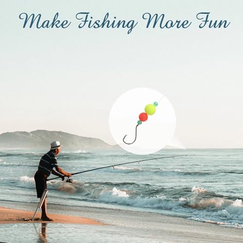 Dovesun 220/104/80/60/54/52/42pcs Pompano Rig Floats for Surf Fishing Foam Bobbers for Fishing Fly Fishing Bobbers Floats Bright Color Kit/Round/Cylindrical/Heart/Bullet/Pill/Spin Shape - Image 6